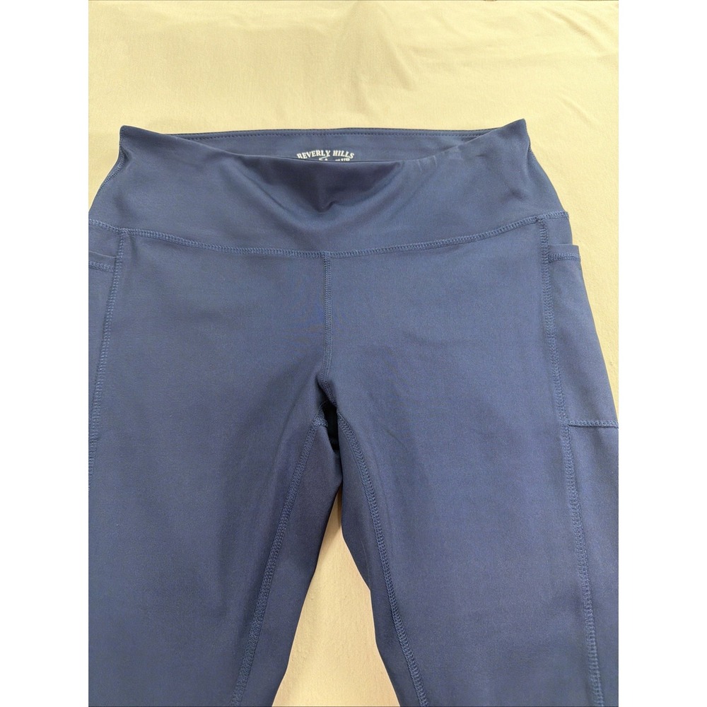 Beverly Hills Polo Club Capri Leggings Women L High Waisted, With Pocket - Picture 3 of 9